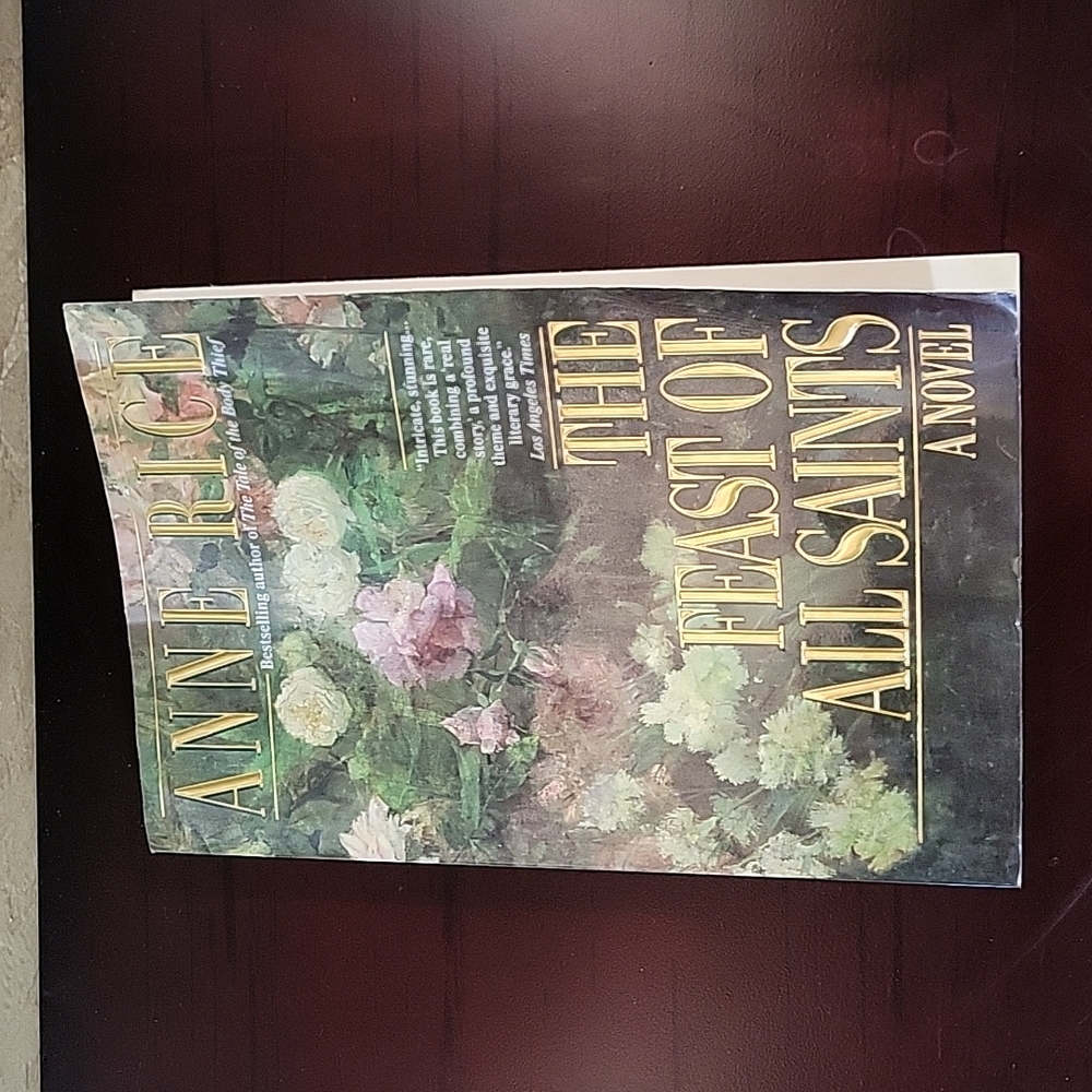 Anne Rice signed copy of The Feast of All Saints paperback